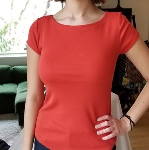 Philosophy orange short-sleeve shirt